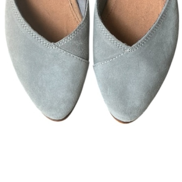 Toms Womens Gray Jutti Neat Suede Flats Size 9 - Picture 5 of 14
